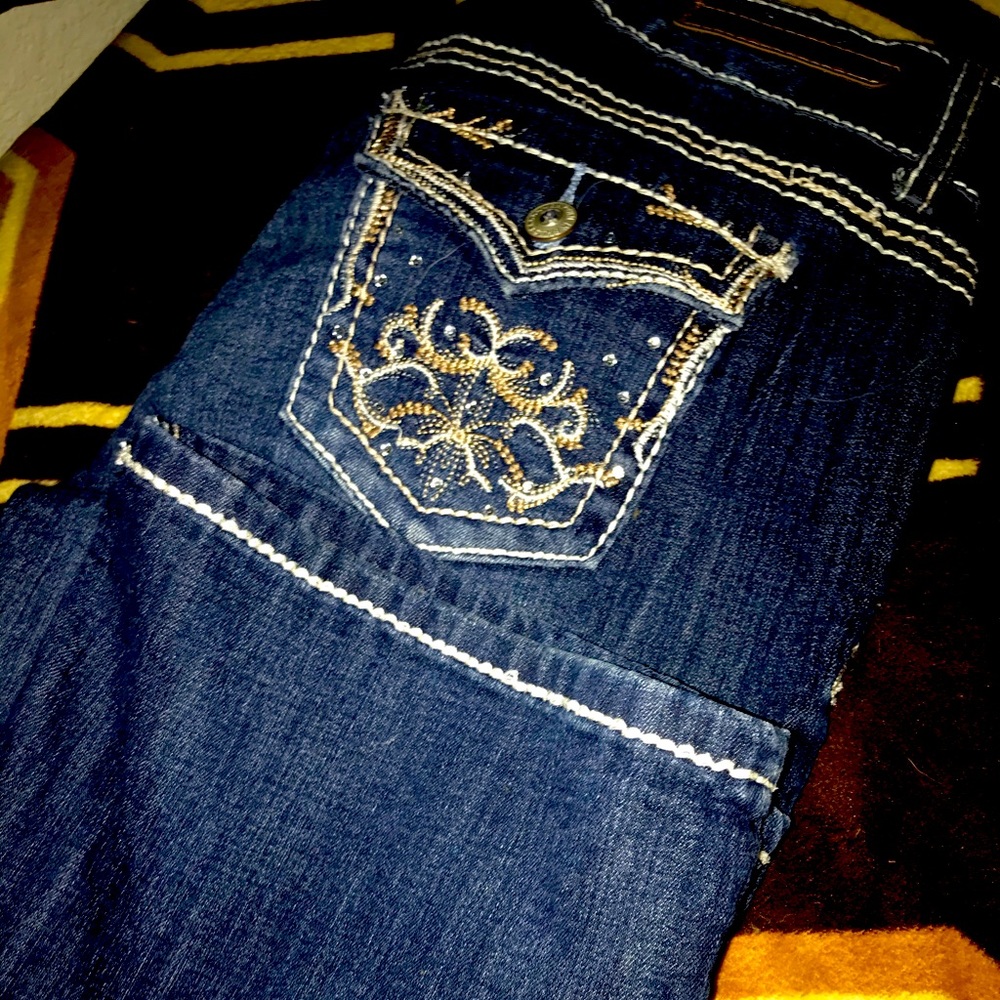 Dark blue bootcuts